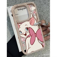 Merry Cat Butterfly Mary With binoculars  For iPhone 15 14 11 13 12 16 13PRO 12PRO 13PROMAX 14PROMAX