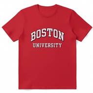 Premium T-Shirt BOSTON University Red Cotton cloth short sleeve and long sleeve