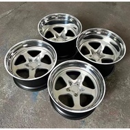 Deep Dish Concave 5x120 Aluminium Alloy Wheels Two Pieces Passenger Car Wheels Fit for Bmw for Merce