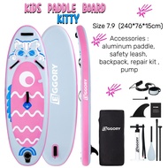 แพดเดิลบอร์ด Kids Inflatable SUP Board Eggory Kitty 7.9 Inflatable SUP Stand Up Paddle Board 240×76×