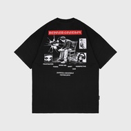 Epidemic Perspective Black Streetwear American 20s Short Sleeve T-Shirt