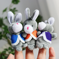 Little Rabbit Peter Picture Book Finger Doll Teaching Aids Kids English Early Education Enlightenment Story Plush Hand Puppet Sets of Toys Kindergarten