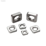 ✘❄☍ 20-50pcs DIN562 Thin nut M3 M4 M5 M6 M8 stainless steel square nuts