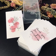Plastic box of 100 thank you cards, thank you cards, thank you cards with samples of 50, 51, 54 cute