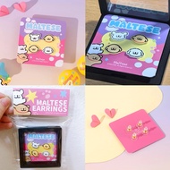 ️ (Set Of 2 Pairs) Maltese Earrings 925 Pure Silver Gift Earring Jewelry Fashion 80032