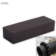 aiyasg 4Pcs Ebony Lumber Block Wood Timber Handle Plate for Instruments DIY Tools 12x4x2.5cm