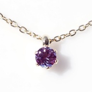 合成亞歷山大變石 4mm 項鍊 醫療級不鏽鋼 Neon tetra