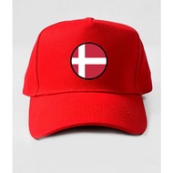 Premium CAMOE Denmark Flag Baseball Cap Denmark Flag