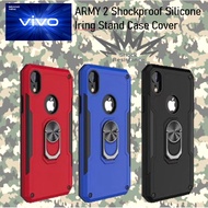 (ARMY 2 Shockproof) VIVO X50PRO V20SE Y20 Y91 Y91I Y93 Y17 Y152019 Y12 Y11 S1 Silicone iring Stand C
