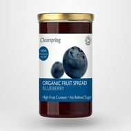 Organic Fruit Spread Blueberry 280g New improved recipe High fruit content No refined sugar Clearspr