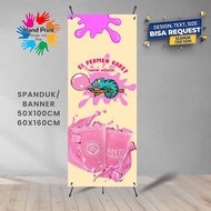 Spanduk Banner Es Permen Karet F Gratis Memesan Desain