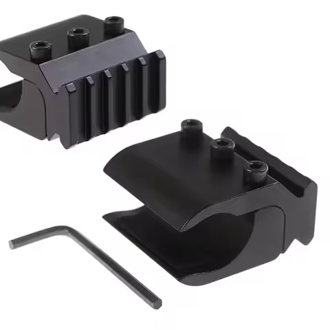 Airsoft Sight Mount Single Rail Tube Clamp Aluminum Picatinny Rail Lasers Scope Airsoft for AK47 AK7