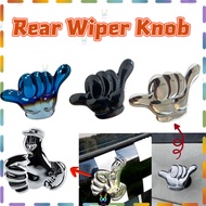 Glanz Hitman Hangloose Rear Wiper Knob Chrome Wiper Hat universal Jazz Perodua Myvi Kancil Kenari Al