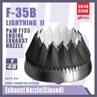 GR48036B F-35B Tail Nozzle Modification Parts Closed Style with TAMIYA TAMIYA 61125