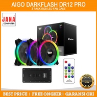 AIGO DARKFLASH DR12 PRO | 5/ 3 Pack + Controller | 12cm RGB 5-in-1 Fan Case 3-in-1/