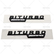 2 chiếc huy hiệu tấm chắn bùn chữ cái Xe Hơi Turbo 4MATIC Plus /// AMG tấm dán logo cho Benz Amg A45