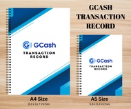 GCASH TRANSACTION RECORD  • A5 / A4 size • 80gsm • 70 leaves • 140 pages • OPTION TO CUSTOMIZE