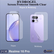 Screen Protect Hydrogel Realme 16 16 Pro 16 Pro Plus Front and Back HydrogelScreen Protector