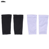 【hzsskkdssw03.sg】2Pairs Soccer Shin Guard Socks Breathable Soccer Shin Guard Sleeves Shin Pads Holde