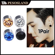 1Pair Diamond Magnetic Earrings Magnetic Ear Bone Stud Earring Magnet Without Piercing