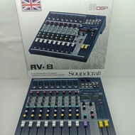 Soundcraft audio mixer RV8 99dsp mixer Soundcraft rv 8channel