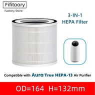 Fit Prism+ Aura filter / HYDROFY UV H13 / Homintell Navigator compatible Air Purifier H13 Replacemen