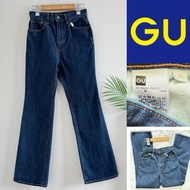 A003_GU Women's Jeans Second Hand Straight Cut
