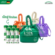 [6 หลอด+กระเป๋าเกี๊ยว] วิตามินเม็ดฟู่ Atlanta Quercetin+ Vitamin C 1000 mg. 15 เม็ด เสริมภูมิ คุ้มกั