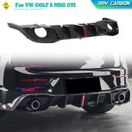 Dry Carbon Rear Bumper Diffuser Lip For Volkswagen VW Golf 8 MK8 GTI 2021 2022 Rear Diffuser Lip Chi