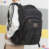 BAGGLE Men Shoulders Bag, Wear-Resistant 50L Travel Backpack,  Large Capacity Thickened Heavy Duty B