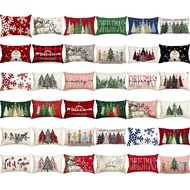 40x60.30x50.Christmas Linen lumbar cushion cover.Home decor sofa pillow case.