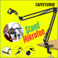 PROMO TaffSTUDIO Stand Mic Condenser Berdiri di Meja Lengkap Putar 360° NB-35
