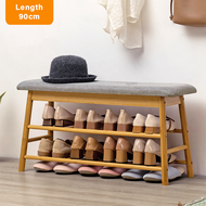 Multi Layer Bamboo Shoe Rack Shoe Shelf &amp; Bench for Indoor and Outdoor