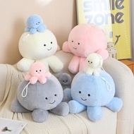 Octopus Plush Toy Gray Octopus White Octopus Pink Octopus Blue Octopus Color Options Decor