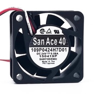 Sanyo Sanyo Sanyo 109P0424H7D01 4015 24V 0.08A 4cm Fanaco Cooling Fan