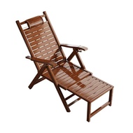Recliner Foldable Chair Balcony Lunch Break Bamboo Chair for the Elderly Bean Bag Leisure Chair Couch Summer Cool Chair Bamboo Recliner