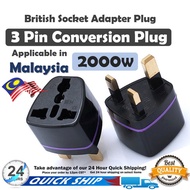 Plug Converter Conversion Plug China Plug Adapter 2000W 2 Pin to 3 Pin Plug converter ready stock