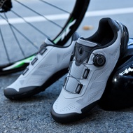 Cross Border Of New Road Bike Shoes Locked Shoes Mountain Bike Cycling Shoes Fashionable Men's And Women's Single Spin Buckle Self-locking Cycling Shoes
