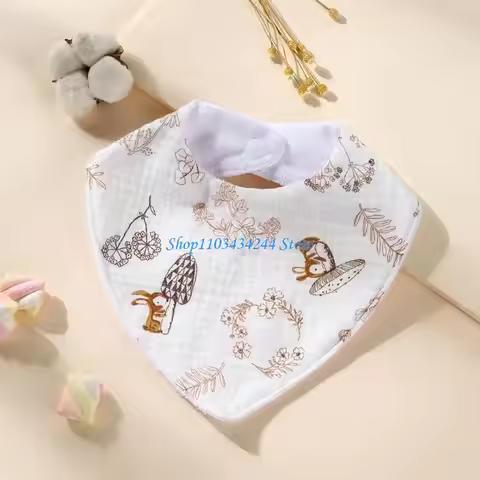 Comfortable Baby Burp Cloth & Functional Baby Bibs Cotton Newborn Bibs Gift