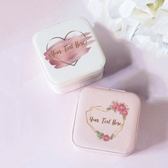 💗Valentine's Day Gift💗 Your Text In Here Jewelry Box Personalized Jewellery Organizer Boxes Suprise😍 Gift for Wife Girlfriend