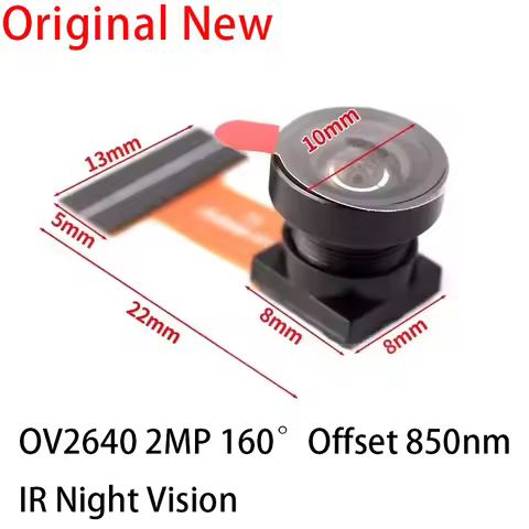 OV2640 Camera Module ESP32-CAM 2million pixels 160° 850nm Angle Night Vision IR DVP 24PIN for Arduin