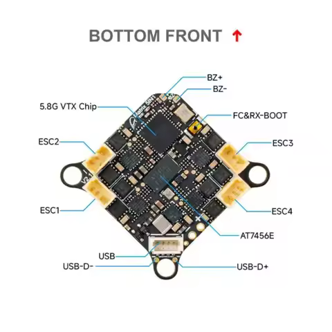 BETAFPV Matrix 1S Brushless Flight Controller (3IN1/4IN1/5IN1 II) For Meteor75 Pro O4 Meteor65 Pro O