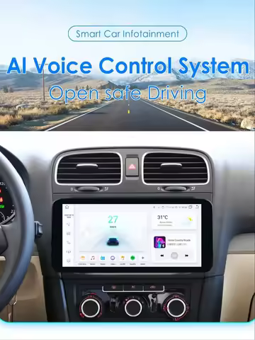 10.33 2Din Carplay Android Car Radio for Volkswagen Golf 5 6 Polo Passat B6 B7 CC Skoda Jetta Multim