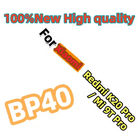 100%New BP40 Battery 3900mAh For Xiaomi Redmi K20 Pro / Mi 9T Pro BP40 High Quality Phone Replacemen