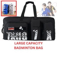Large Badminton Bag New Shoulder Sports Bag Large Capacity Beg Besar Badminton Dan Tennis Beg