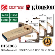 KINGSTON DTSE9G3 DATATRAVELER SE9 G3 USB 3.2 GEN 1 FLASH DRIVE THUMBDRIVE PENDRIVE - 64GB / 128GB / 256GB / 512GB