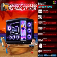 BONMECOM2 คอมประกอบ / CPU AMD AM5 RYZEN 7 7800X3D / RX 9060 XT 16GB / Case ตัวใหญ่เลือกแบบได้