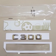 3D Emblem Logo Letter C300 Mercedes Benz Badge C 300 CHROME