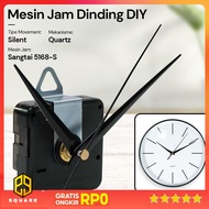 MESIN DIY Replacement Wall Clock MachineTAFFHOME Quartz Arrow NeedleSilent - MC5168 Original 99 Squa