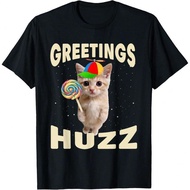 Salam Huzz Lucu Gen Z Gen Alpha Slang Meme T-Shirt Harian T-Shirt Wanita T-Shirt Kartun Comel Pakaia